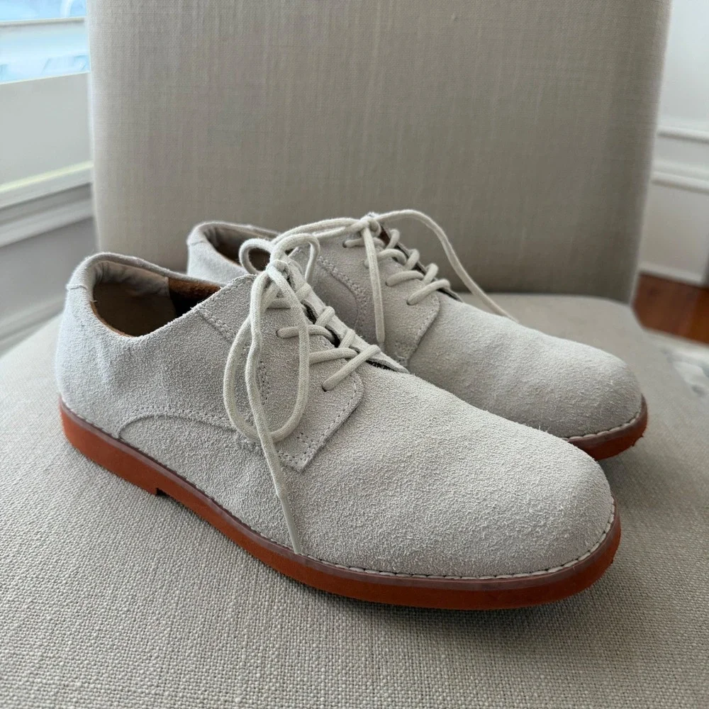 Florsheim Kids Boys Sand Suede Leather Bucks Dress Shoes 16503-100 Size 5M